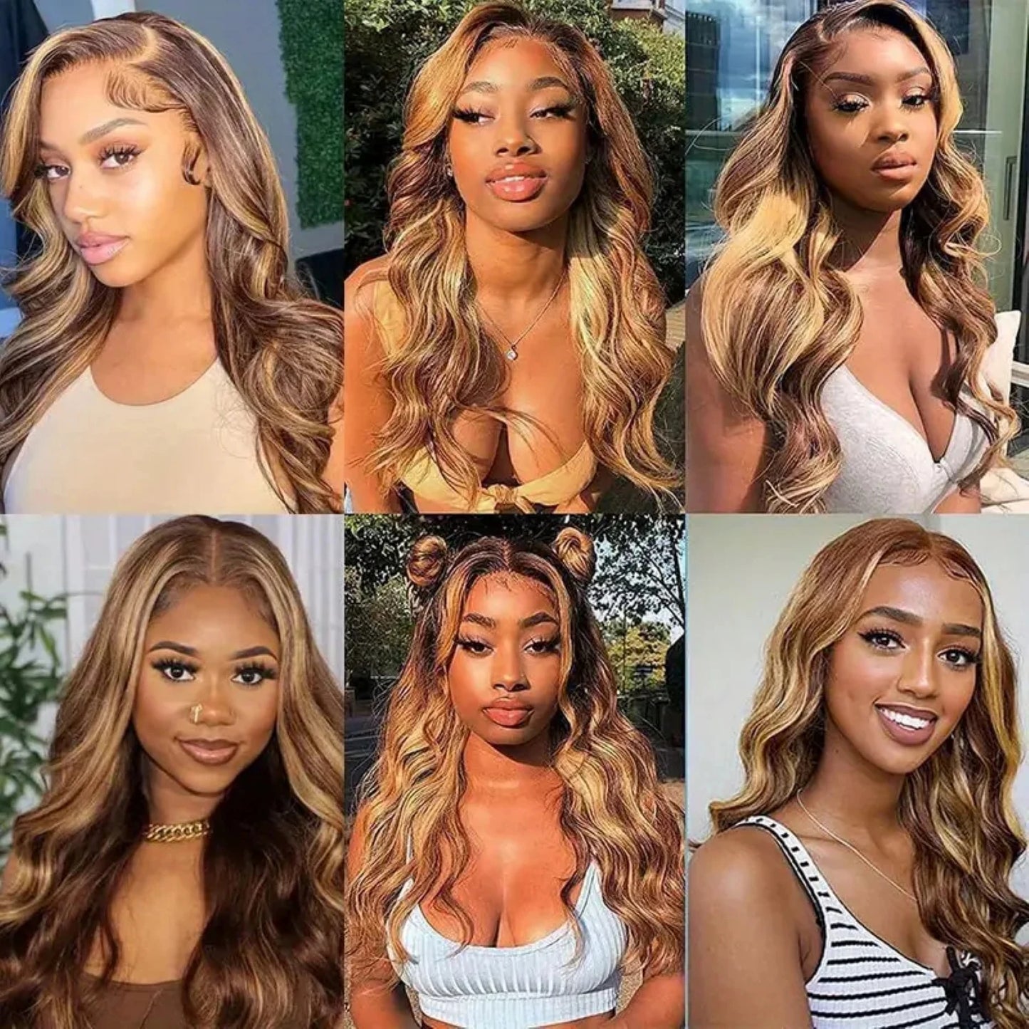 4/27 Honey Blonde Body Wave Lace Front Wig – 13x4 / 13x6 HD Lace