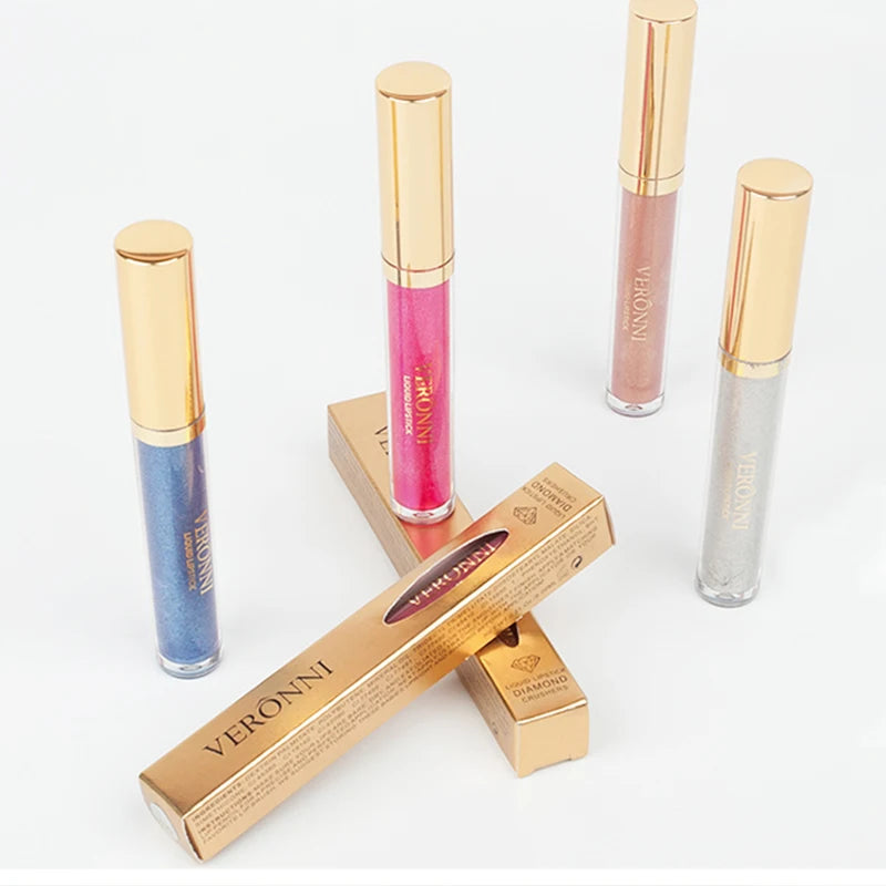 10 Colors Sexy Glitter Diamond Lip Gloss