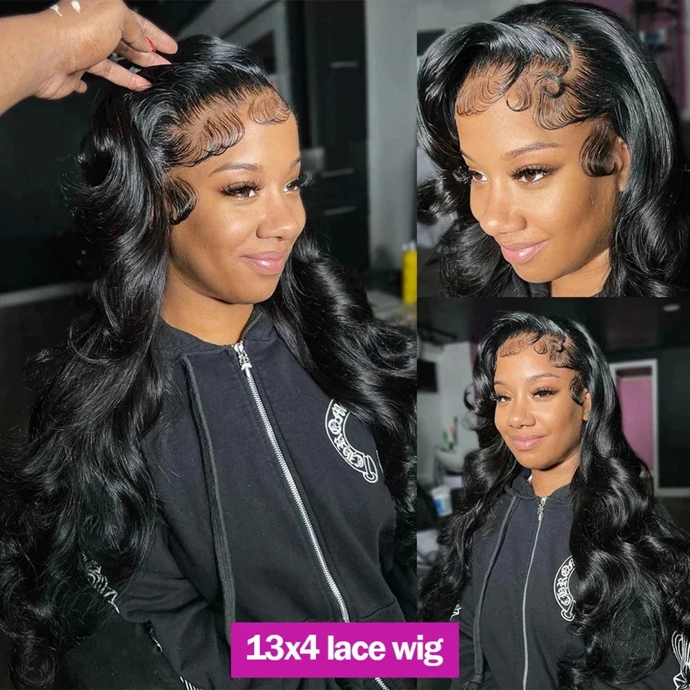 Body Wave HD Lace Front Wig – 250% Density, 30–40 Inch