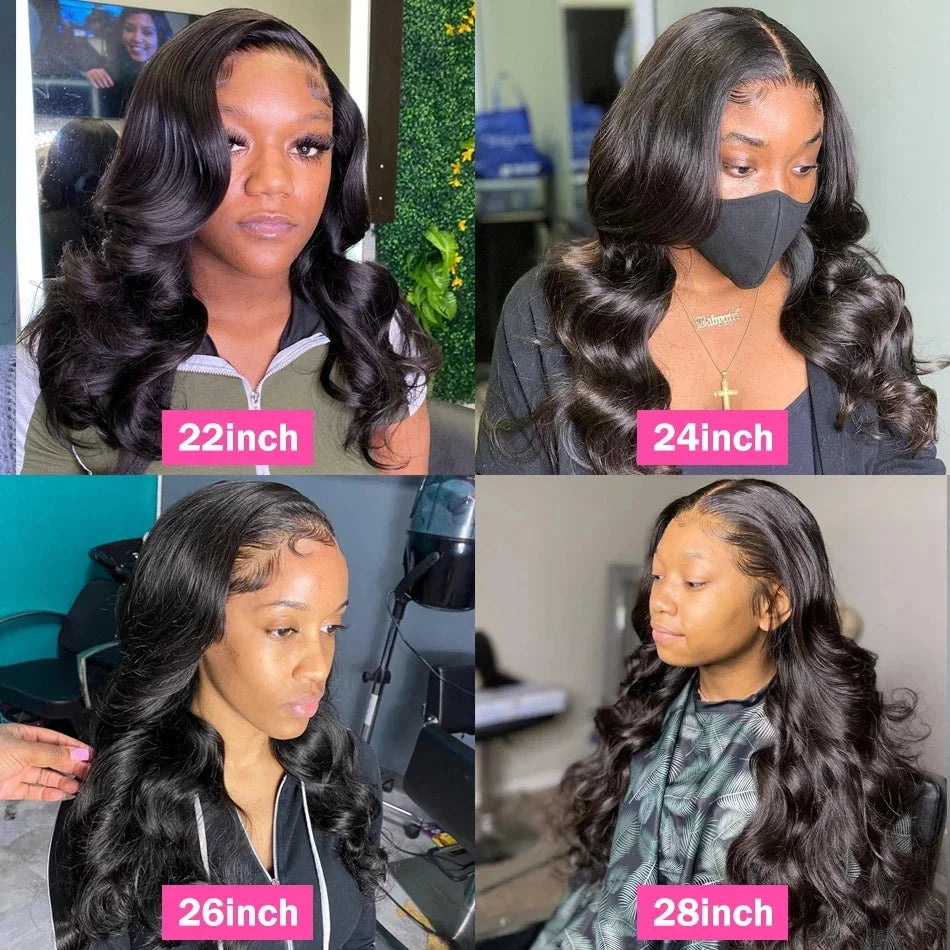 Body Wave HD Lace Front Wig – 250% Density, 30–40 Inch