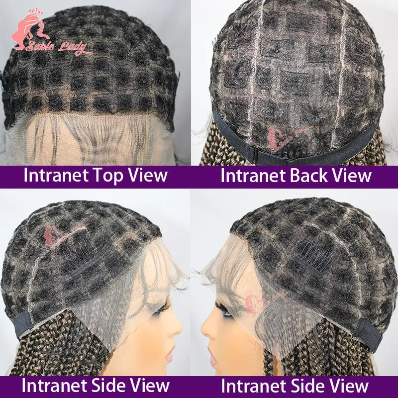 Senegalese Twist Braided Wig – Full Lace Synthetic Knotless Wig for Black Women