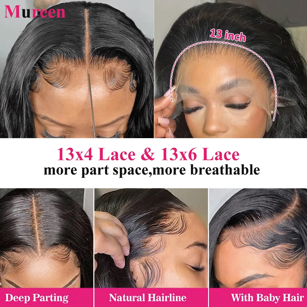 HD Body Wave Wig – 13x6 Lace Front, 250% Density