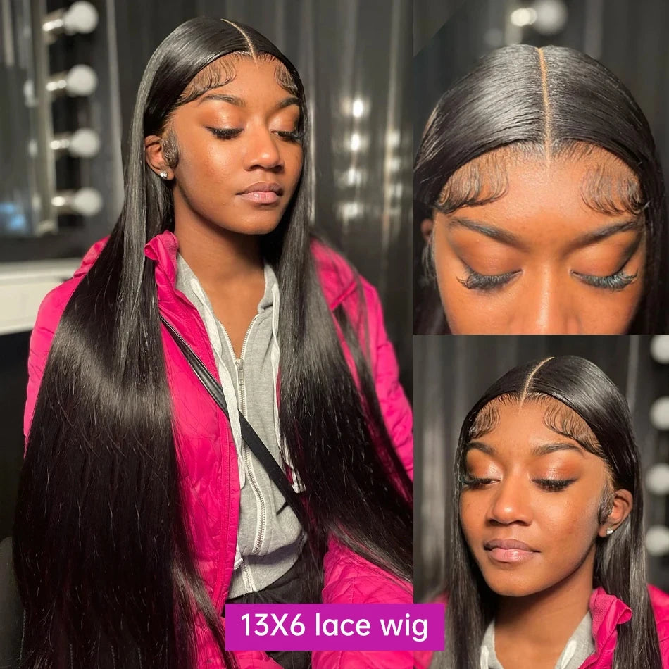 Luxury 40 Inch Straight Wig – Pre-Cut HD Lace, Glueless Wear & Go Human Hair Wig
