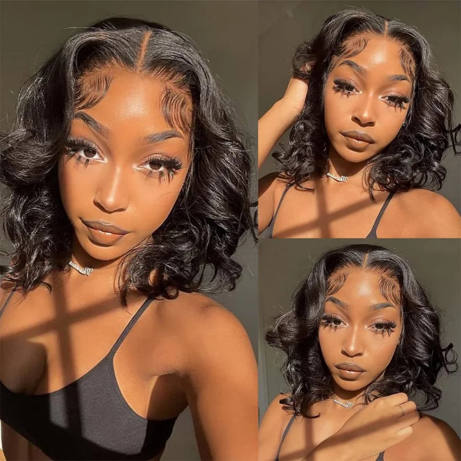 Chic & Effortless Bob – Short Body Wave Glueless Wig for Women