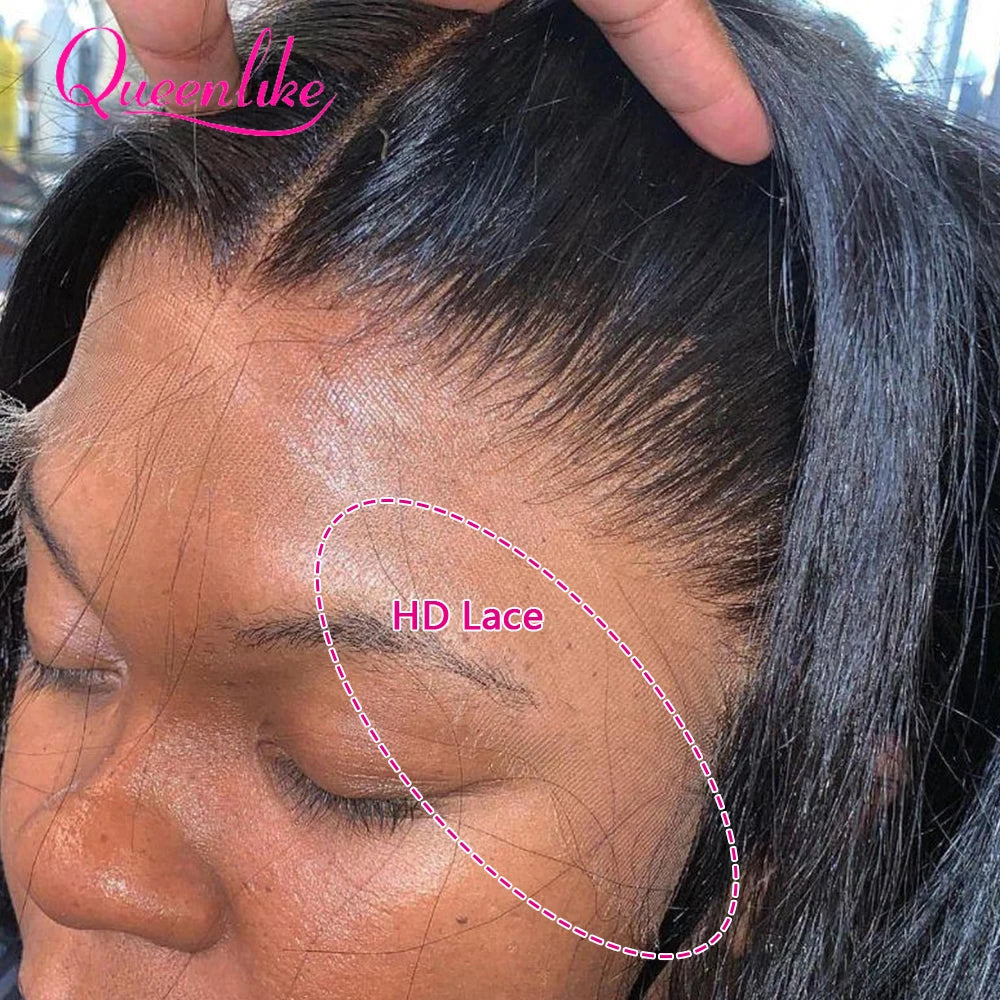 Real HD Lace Front Wig – Silky Straight Human Hair, Scalp Top Natural Look