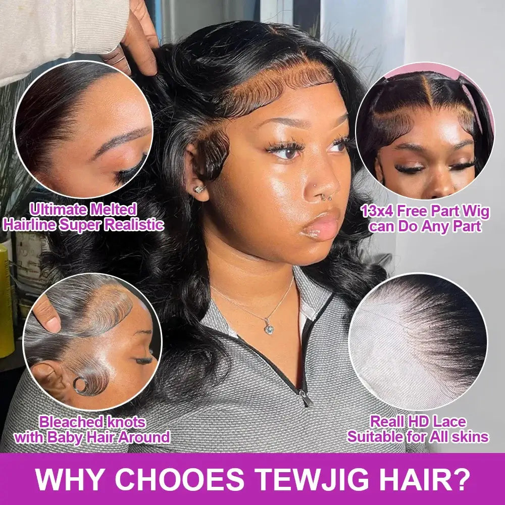 Water Wave Bob – 250% Density Glueless Human Hair Wig