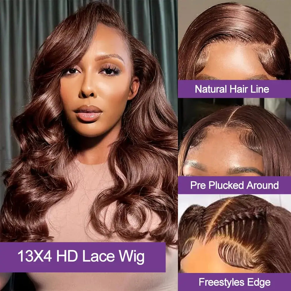 Chocolate Wave Bob – Short HD Lace Front Wig
