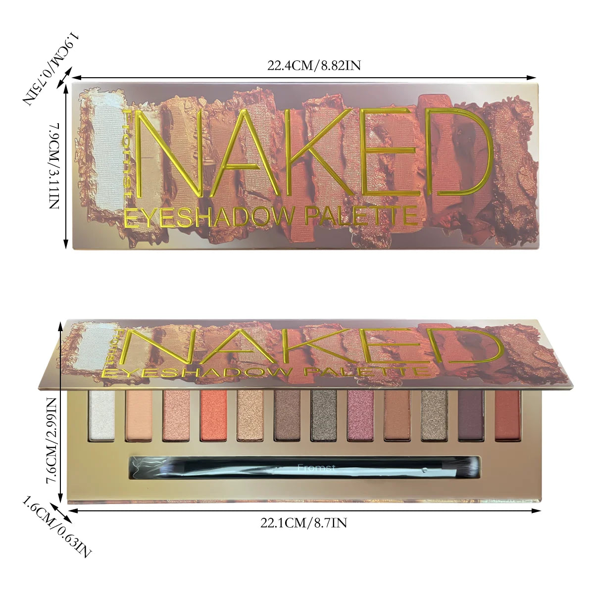 12-Color Naked Heat Eyeshadow Palette