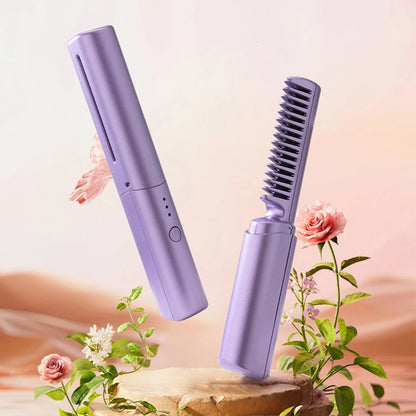 Anti-Scald Hot Comb Hair Straightener