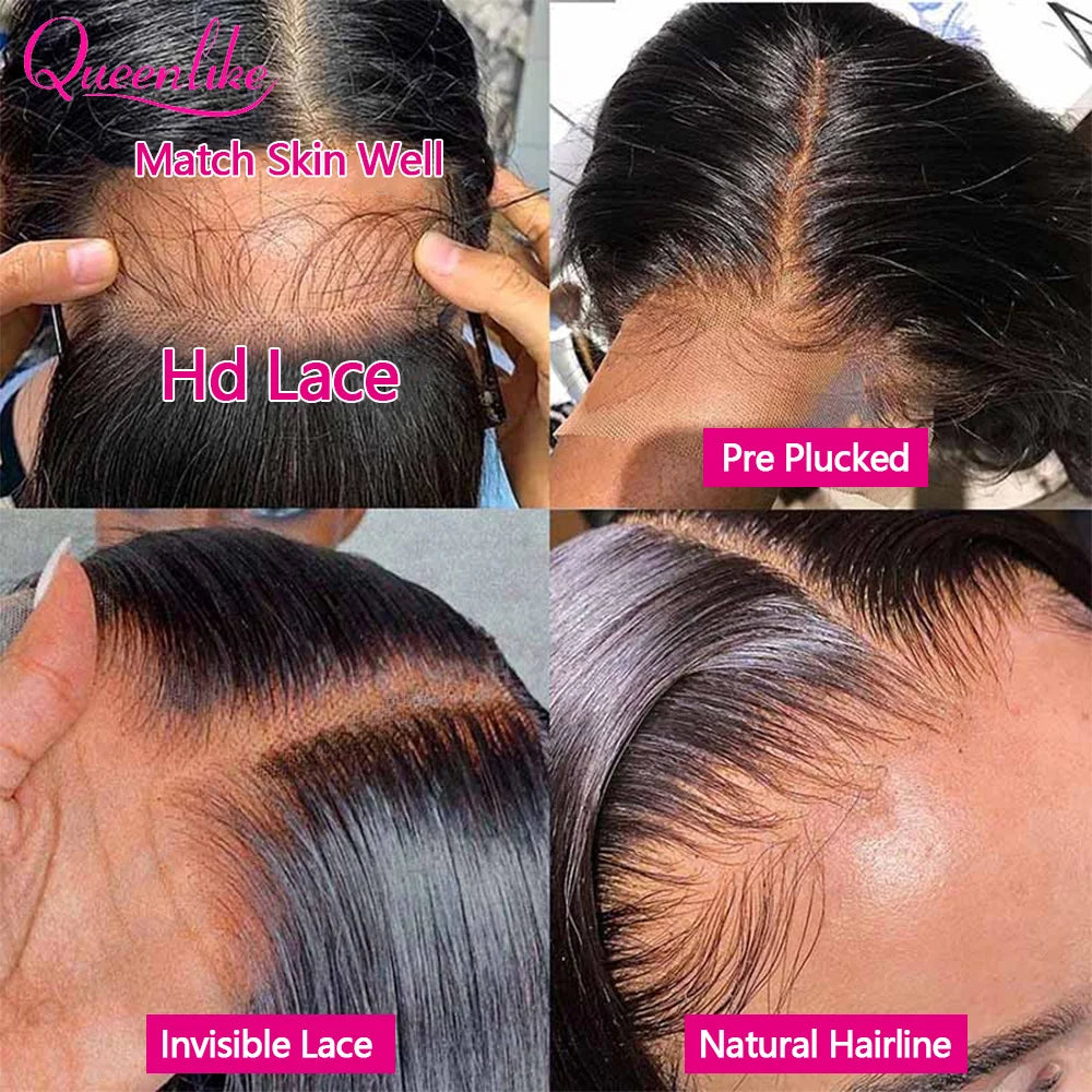 Real HD Lace Front Wig – Silky Straight Human Hair, Scalp Top Natural Look
