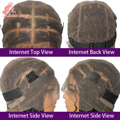 Boho Bob Braided Wig – Knotless Box Braids with Curly Ends (Synthetic)