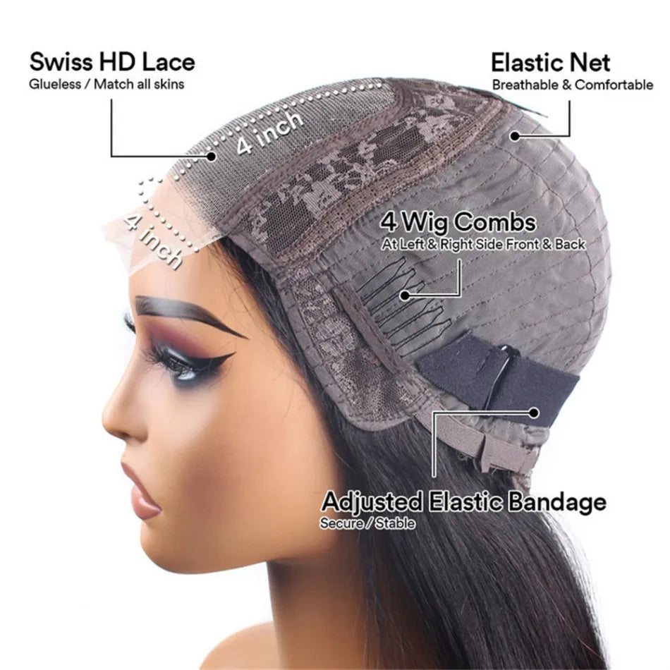 Chic & Effortless Bob – Short Body Wave Glueless Wig for Women