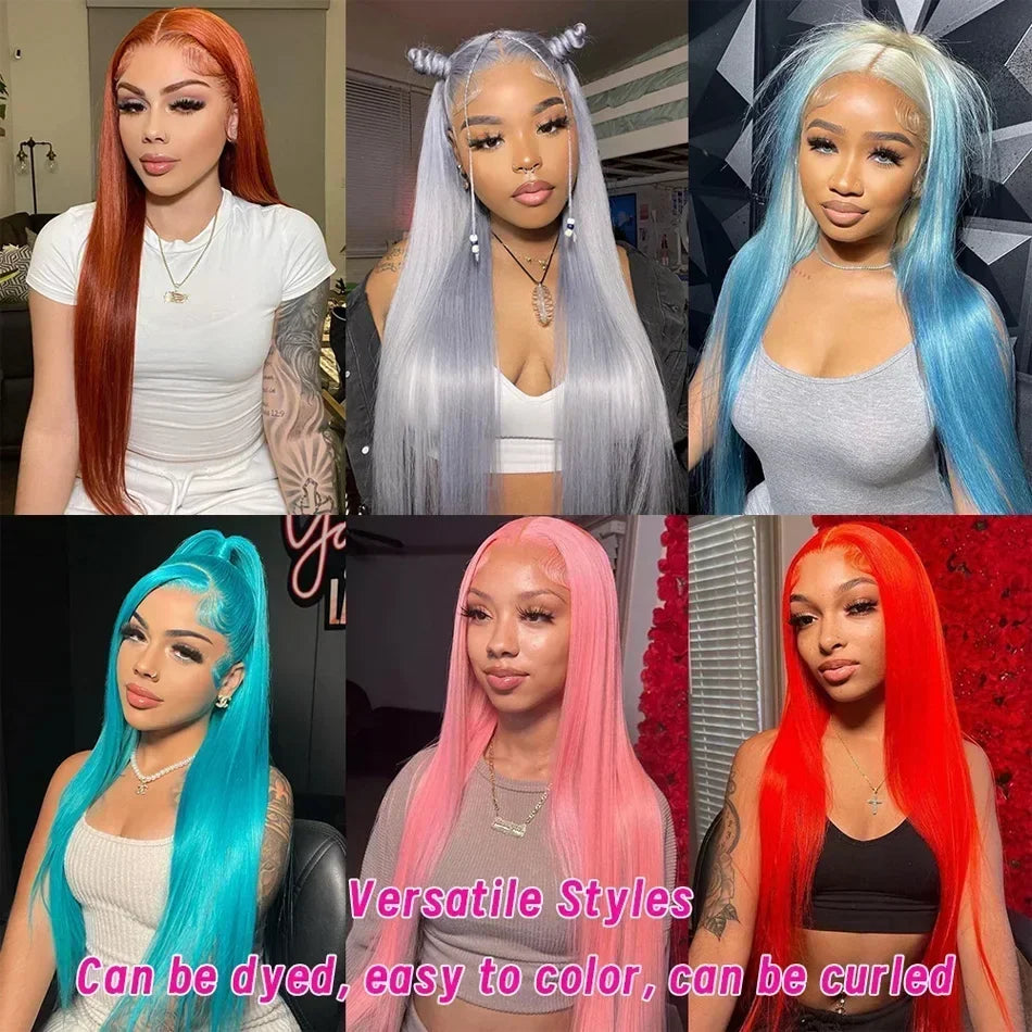 MIHUGASS 613 Blonde Full Frontal Lace Wig – 13x4 & 13x6 HD Transparent Lace, Straight Brazilian Human Hair, Extra Long 40–46 Inches