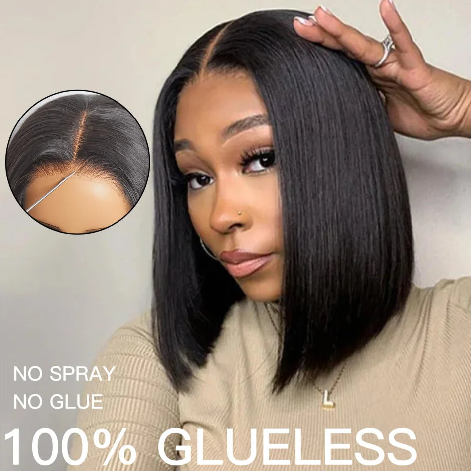 Chic & Effortless Bob – Short Body Wave Glueless Wig for Women