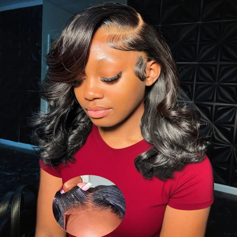 Chic & Effortless Bob – Short Body Wave Glueless Wig for Women