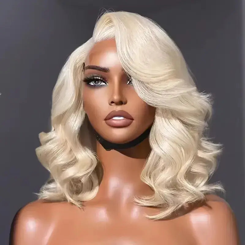Honey Wave Bob – 613 Blonde Glueless Lace Wig