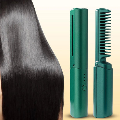 Anti-Scald Hot Comb Hair Straightener