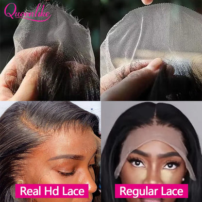20"–24" Real HD Lace Straight Wig (13x4 Frontal)