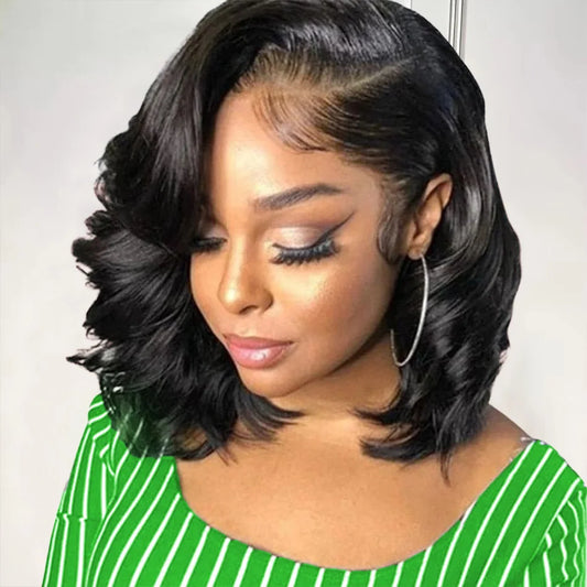 Chic & Effortless Bob – Short Body Wave Glueless Wig for Women