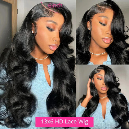 Body Wave HD Lace Front Wig – 250% Density, 30–40 Inch