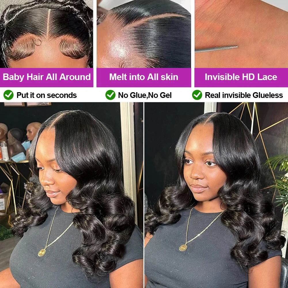 Water Wave Bob – 250% Density Glueless Human Hair Wig