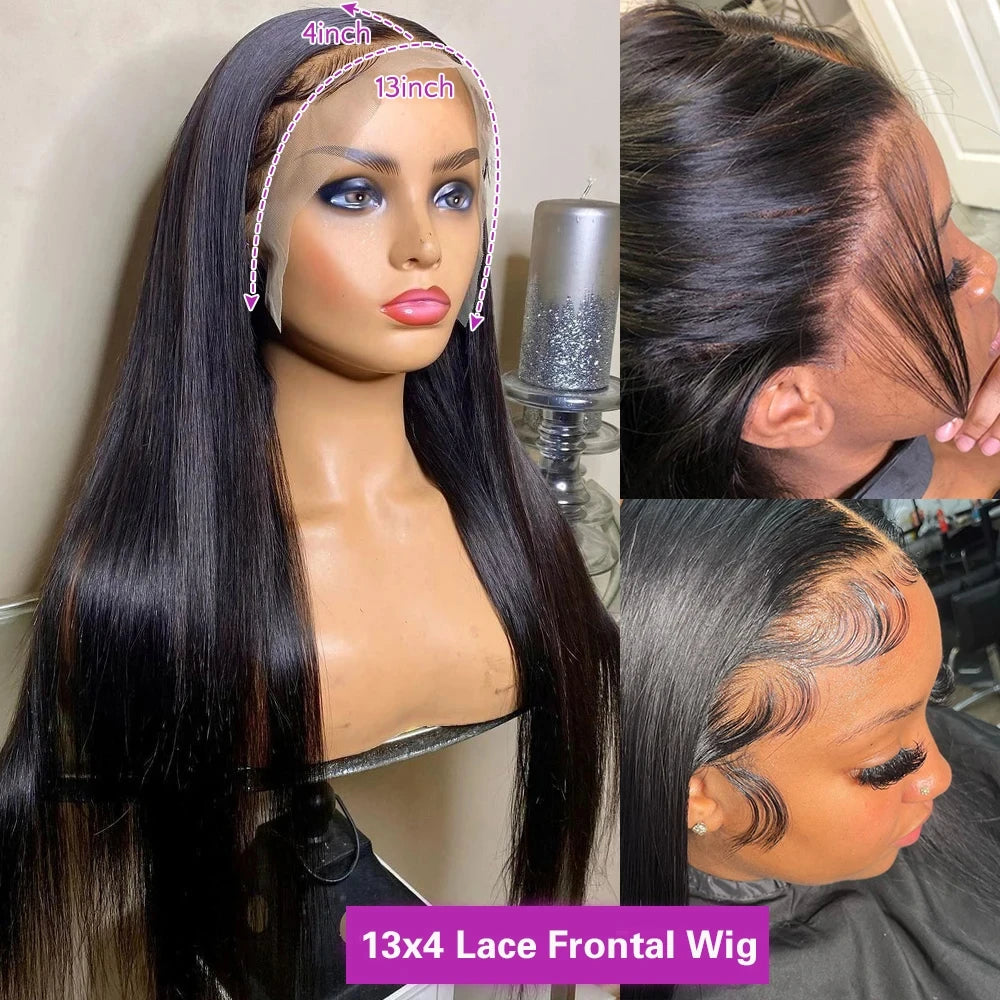 Luxury 40 Inch Straight Wig – Pre-Cut HD Lace, Glueless Wear & Go Human Hair Wig